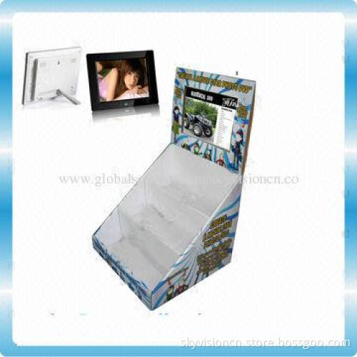 8-inch Acrylic/wooden digital photo frame with 800*600P resolution, auto copy/play HD video